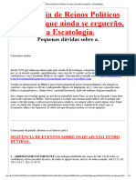 Seqüência de Reinos Políticos Inimigos Que Ainda Se Erguerão, Na Escatologia