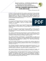 RESOLUCION COMISION ORGANIZADORA N° 07-2019 APROBAR ALMUERZO SUBVENSIONADO COMEDOR UNIVERSITARIO