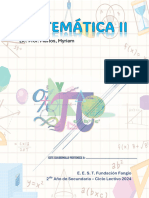 Cuadernillo de Matematica 2do Ao Ciclo Lectivo 2024