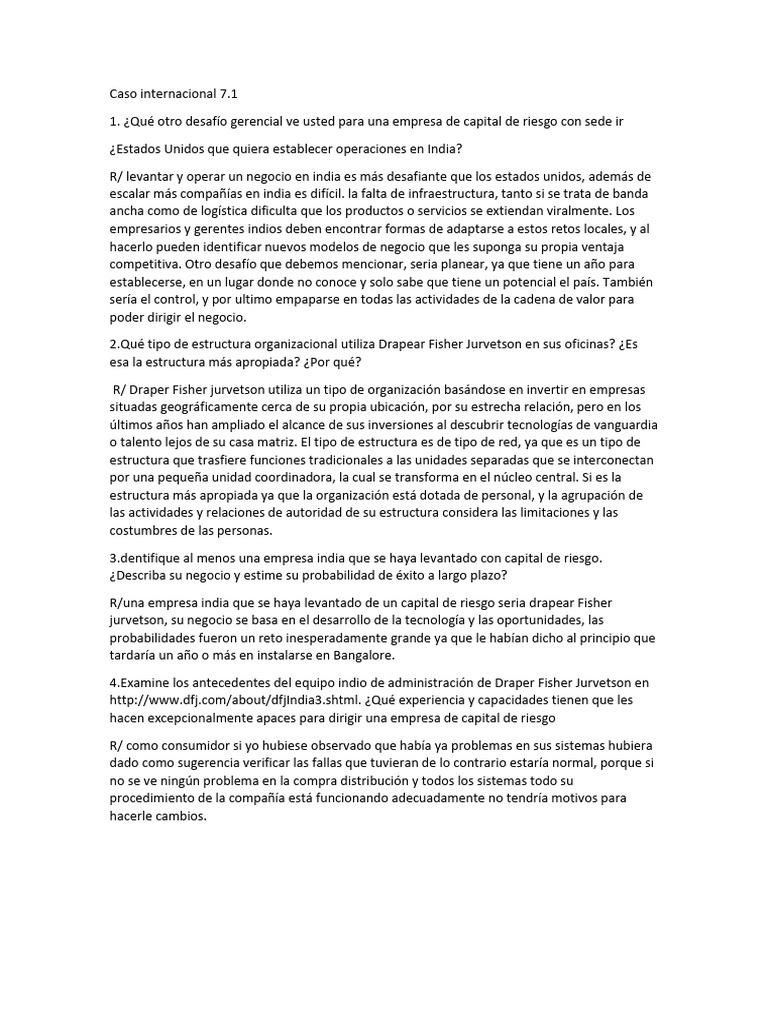 Desafíos y Estructura de Capital Riesgo en India | PDF | Business ...