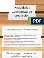 Actividades Economicas de Producion