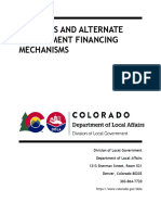 Districts and Alternate Government Financing Mechanisms - 2019 - Final