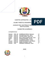 Doctrina e Identidad Institucional