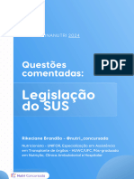 LIVE 22024 - Legislação Do SUS - Caderno de Questões