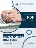 Brochure Del Curso - Cómo Se Hace Una Tesis