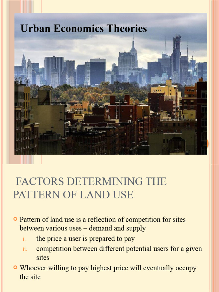 Urban Economic Theories and Models | PDF | Value (Economics) | Economics