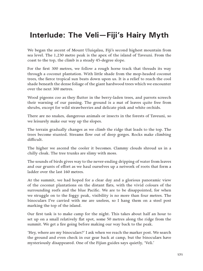 The Veli: Fiji's Mythical Little People | PDF | Fiji | Trees