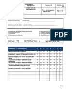 INSPECCIÓN de Herramientas (CHECK LIST)