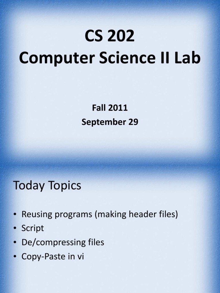 Computer Science II Lab Overview | PDF | Art | Computers