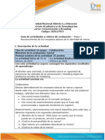 Guía de actividades y rúbrica de evaluación - Etapa 1 - Reconocimiento de los conceptos básicos de la identidad de marca