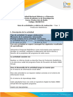 Guía de Actividades y Rúbrica de Evaluación - Unidad 2 - Fase 3 - Producción Radiofónica