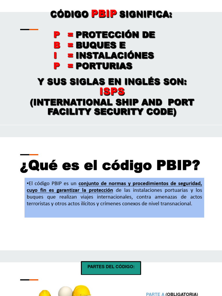 Significado y Niveles del Código PBIP | PDF | Puerto