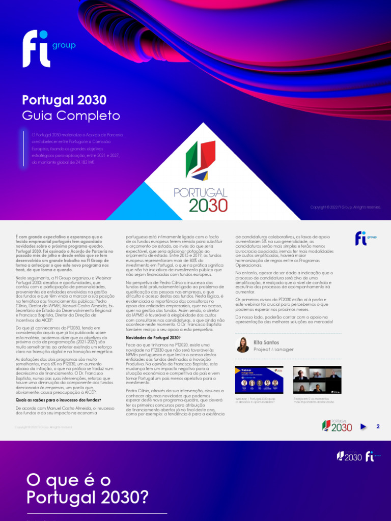 FI Group Portugal Guia Completo Portugal 2030 | PDF | Economia de baixo ...
