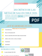 Análisis Crítico de Las Metas de Salud Chile 2020-2030