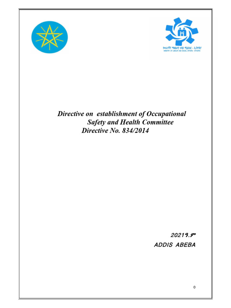 Directive On Establishment of Occupational Safety and Health | PDF ...