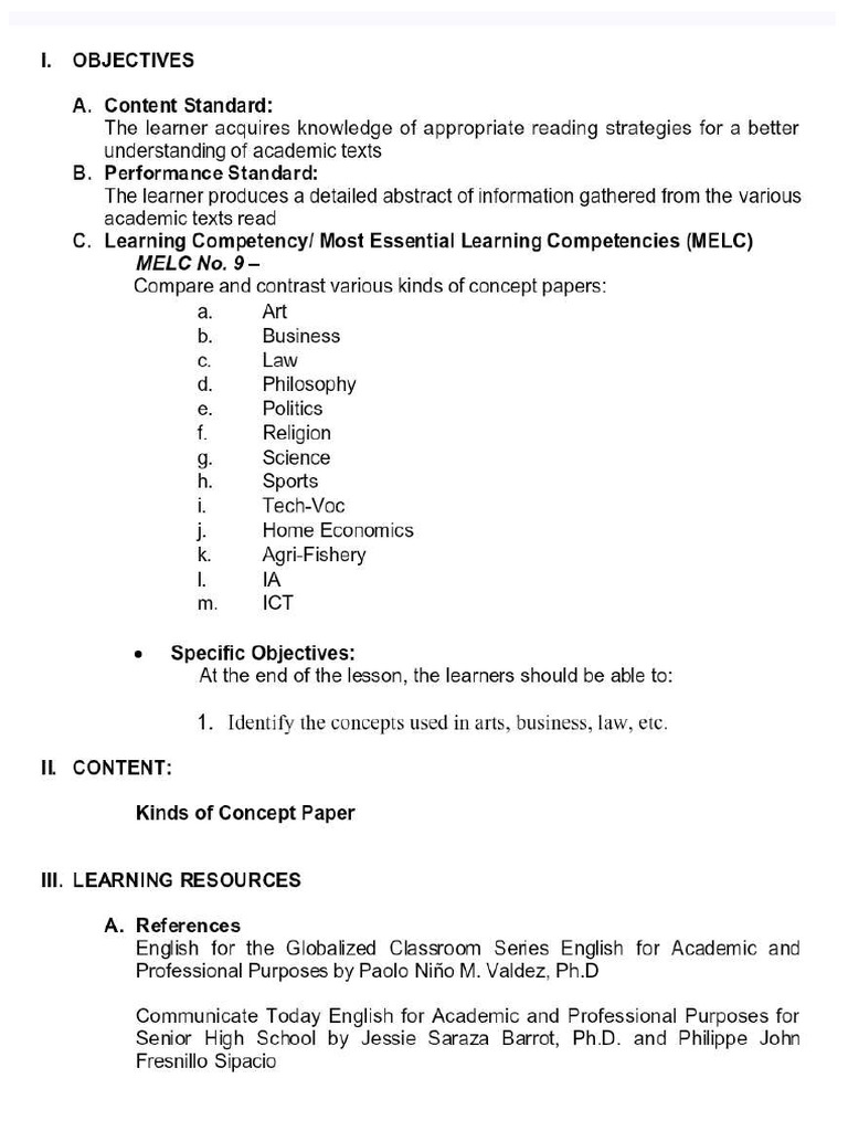 Eaap-Kinds of Concept Papers | PDF