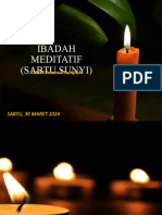 Ibadah Meditatif 30 Maret 2024