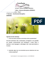 1 Domingo - 1 Semana de Autocura Energética (Acolhimento Energético)