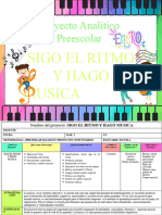 Proyecto Analitico Preescolar Sigo El Ritmo y Hago Musica