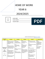 SOW ENGLISH YEAR 6 2024-2025 by RASHID