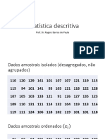 PARTE 3 - Estatística Descritiva dados em classes