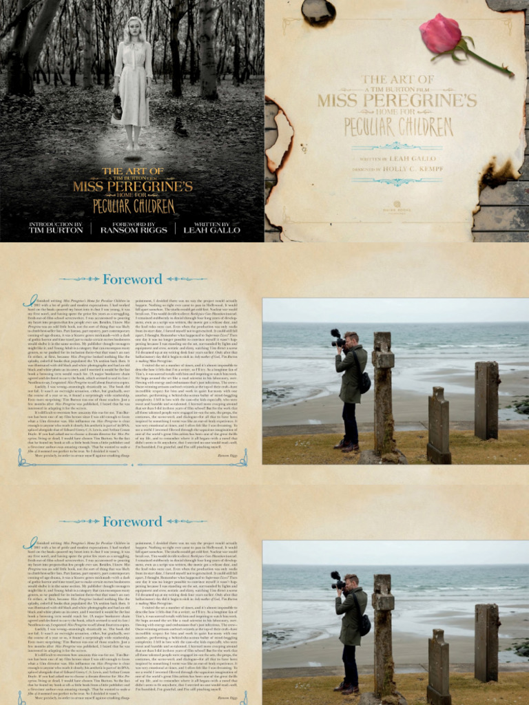 The Art Of Miss Peregrine S Home For Peculiar Children Pdf