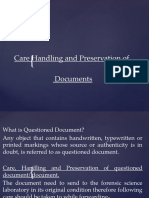 care handling and  preservation of QD