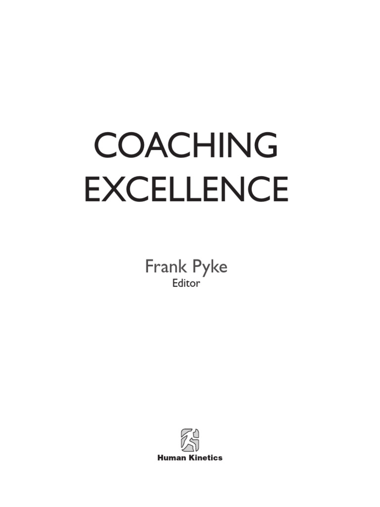 Coaching Excellence (Frank S Pyke) (Z-Library) | PDF