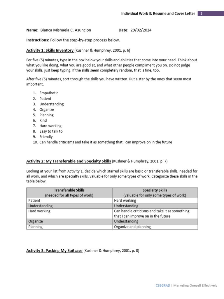 Resume and Cover Letter Guide | PDF | Résumé