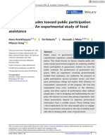 Public Administration - 2024 - Amirkhanyan - Examining Attitudes Toward Public Participation Across Sectors An 2