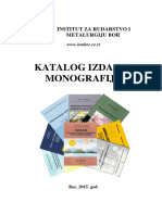 Katalog Izdanja Monografija Odabrani Eksperimenti Iz Fizike Hemije Koji Predstavljaju