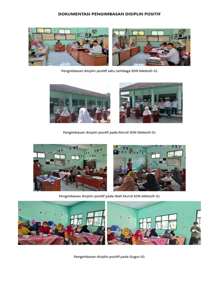 Dokumentasi Pengimbasan Disiplin Positif | PDF
