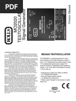 Rolls MO2020 Oscillator Manual & Schematic