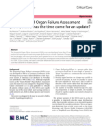 The Sequential Organ Failure Assessment (SOFA) Score