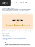 Top Amazon Interview Questions and Tips For 2023: Updated On Sep 30, 2023 22:18 IST