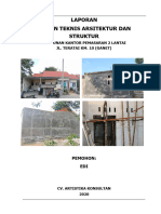 Kajian Arsitektur dan Struktur Kantor Pemasaran Jl. Teratai Ganet