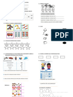 Avaliação de Matemática 1º Ano Bimestre