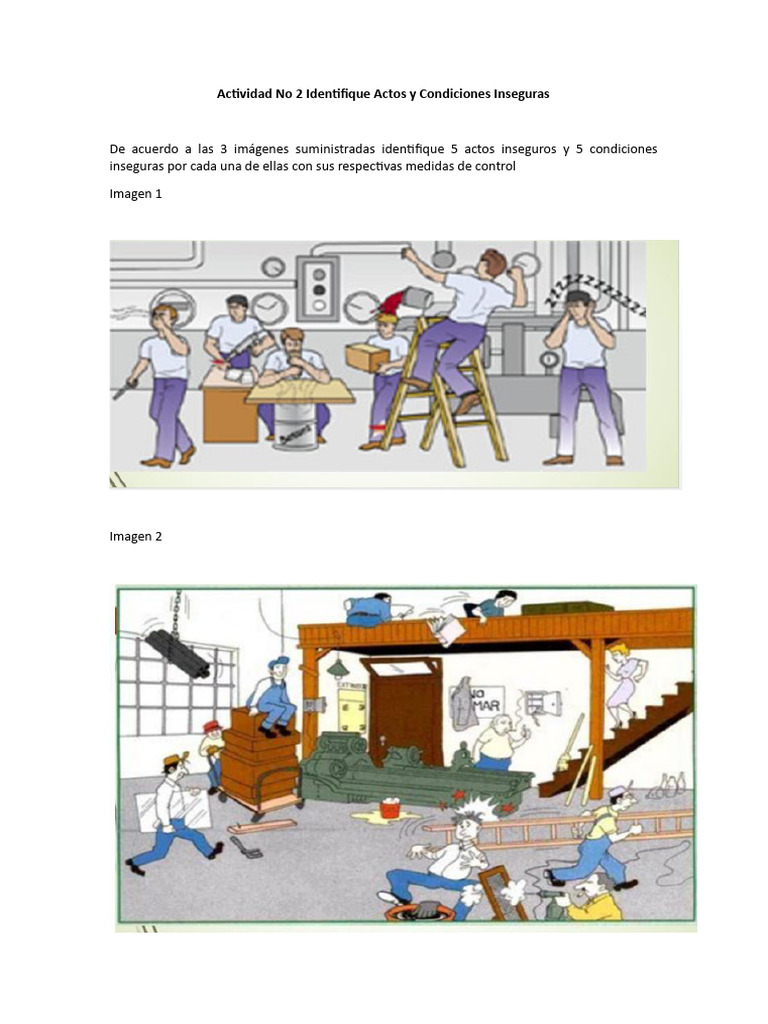 Identificación de Actos y Condiciones Inseguras | PDF