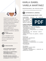 Curriculum Vitae Profesional Mujer Con Iconos Moderno Beige y Blanco