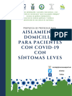 AISLAMIENTO DOMICILIAR PARA PACIENTES CON COVID-19 CON SÍNTOMAS LEVES