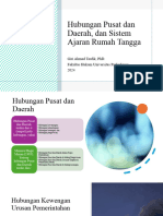 Hubungan Pusat Dan Daerah Dan Sistem Ajaran Rumah Tangga