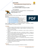 Guía de Autoaprendizaje 3. Ciencia - Conocimiento Científico