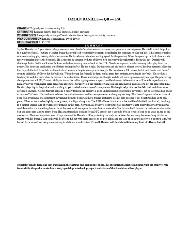 jayden-daniels-scouting-report-pdf-quarterback-american-football