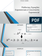 Potências, Equações Exponenciais e Crescimento Exponencial