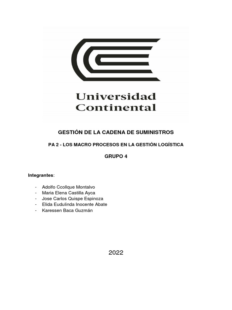 Gestión de la Cadena de Suministro de Manzanas | PDF | Cadena de ...