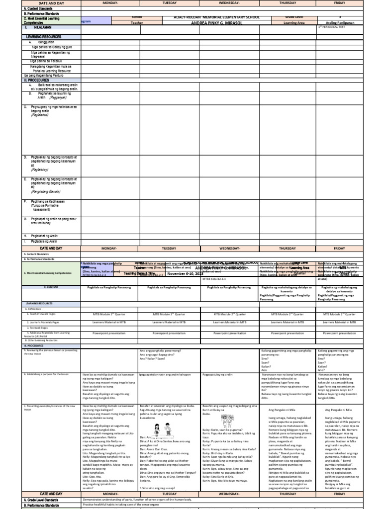 DLL Q2 w1 New | PDF