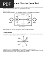 Reasoning Distance and Direction Sense Test