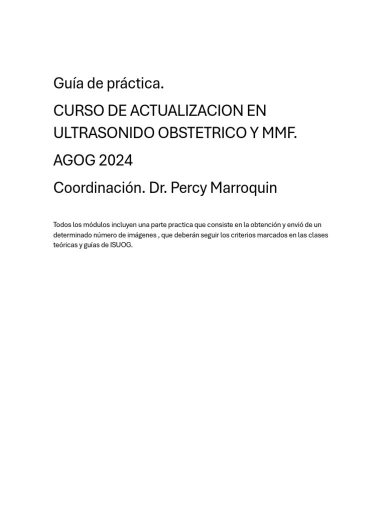 Guia de Practica USG | PDF | Especialidades Medicas