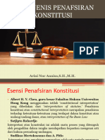 Jenis-Jenis Penafsiran Konstitusi