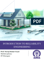 Introduction To Reliability Engineering: Prof. Neeraj Kumar Goyal